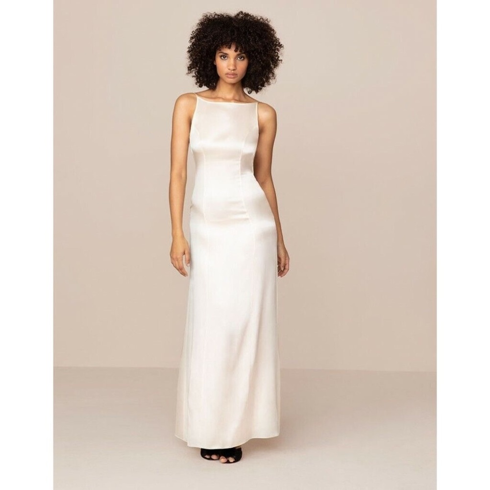 Agent Provocateur Classic Ivory Silk Slip Dress AP4 Large NWT